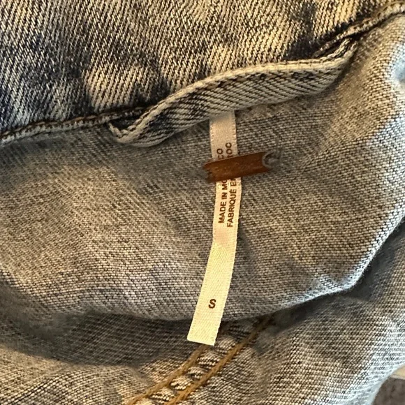 Free People Light Blue Jean Jacket - Picture 7 of 7